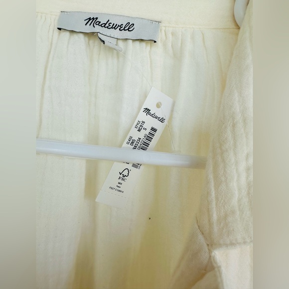 Madewell Size Small NWTs Cotton Swim Coverup - Picture 8 of 10